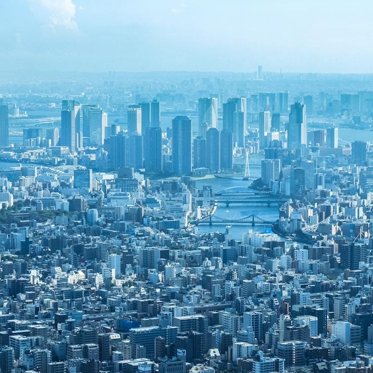 City skyline in Amsterdam, Netherlands